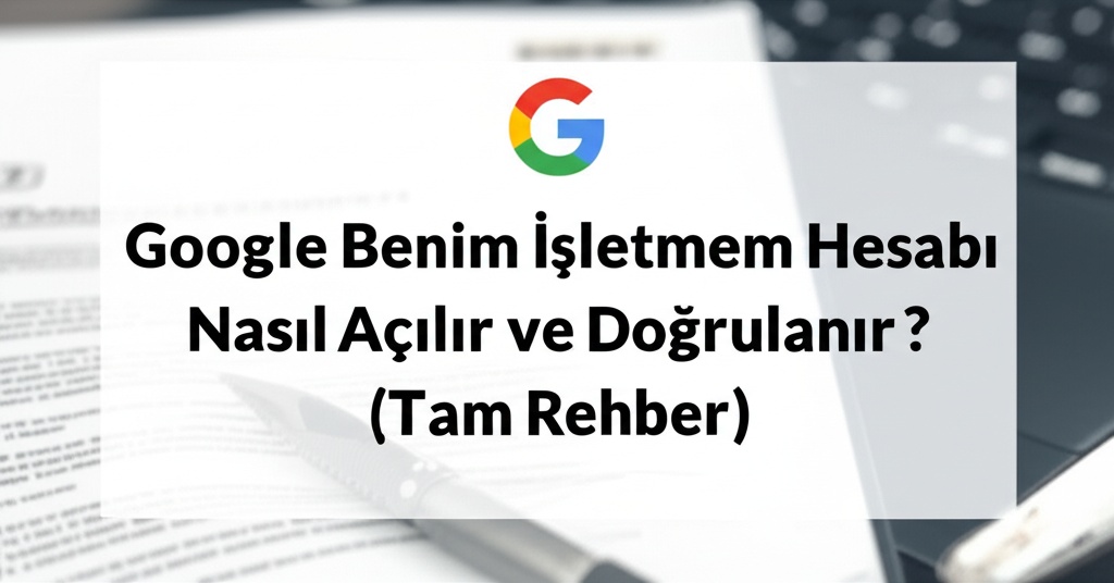 Google Benim İşletmem Hesabı Nasıl Açılır ve Doğrulanır? (Tam Rehber)